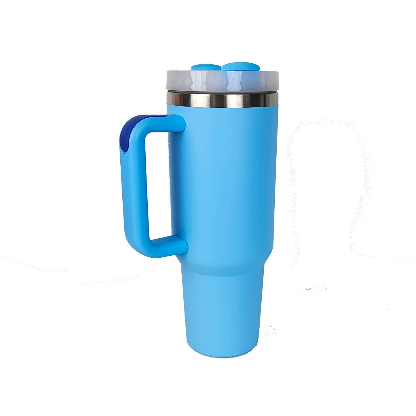 40 oz Tumbler with Handle & Straw