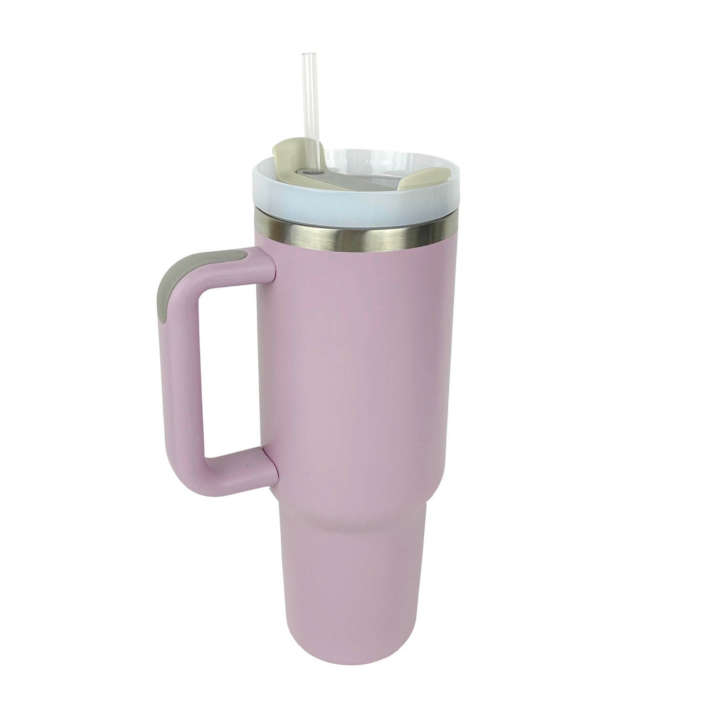 40 oz Tumbler with Handle & Straw