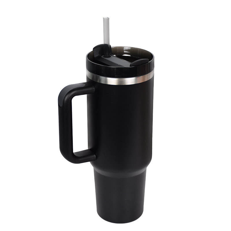 40 oz Tumbler with Handle & Straw