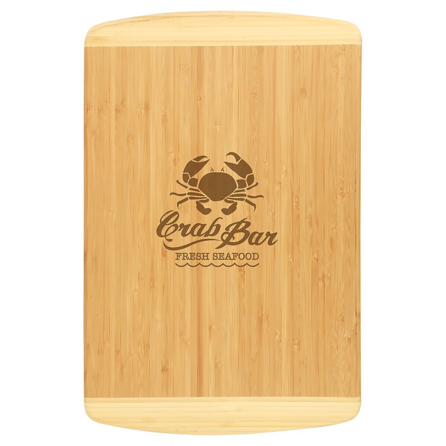 Bamboo 2-Tone Cutting Board 18" x 12"