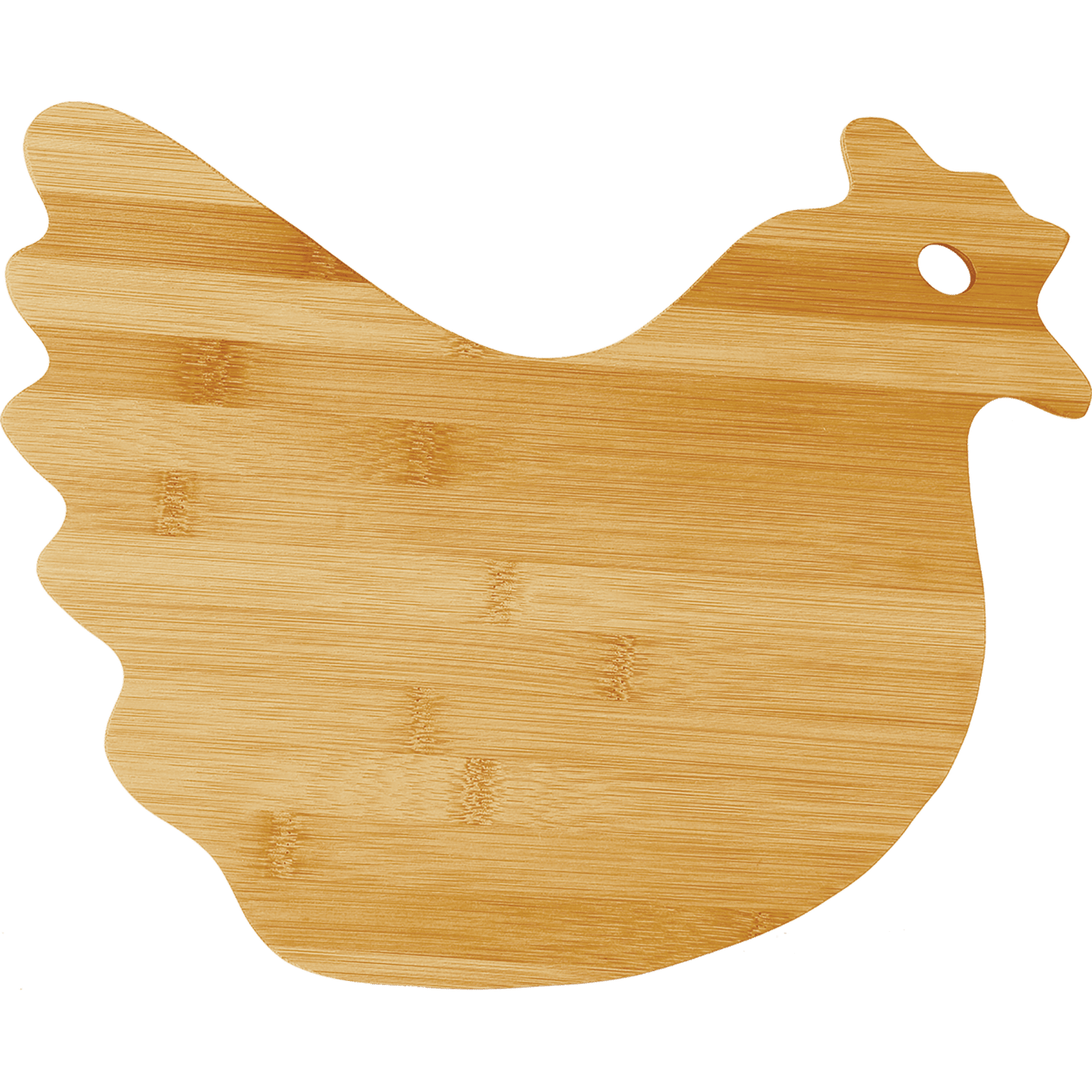 Bamboo Hen Shaped Cutting Board 13 1/2" x 10 7/8"