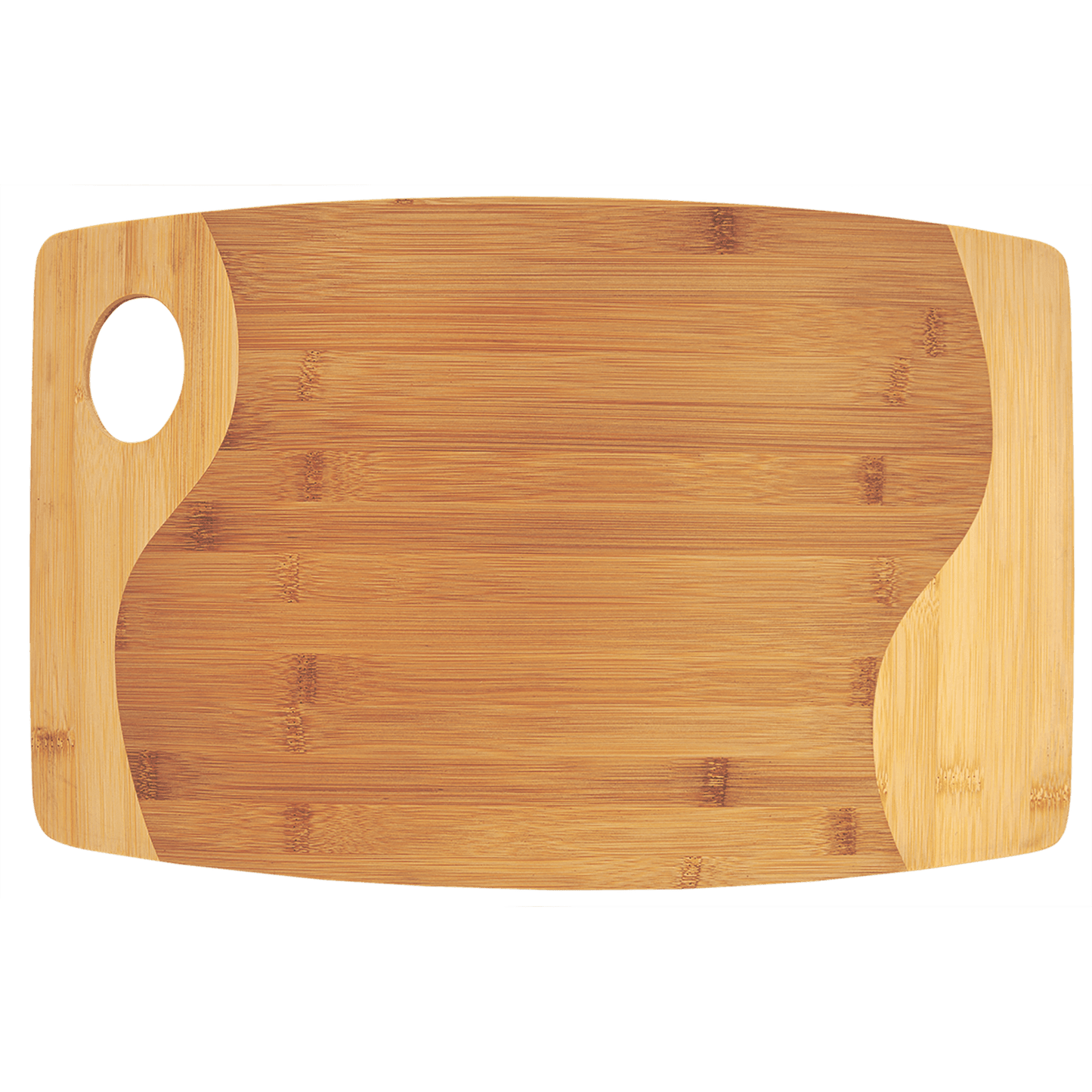 Cutting Board - Bamboo Two Tone with Handle