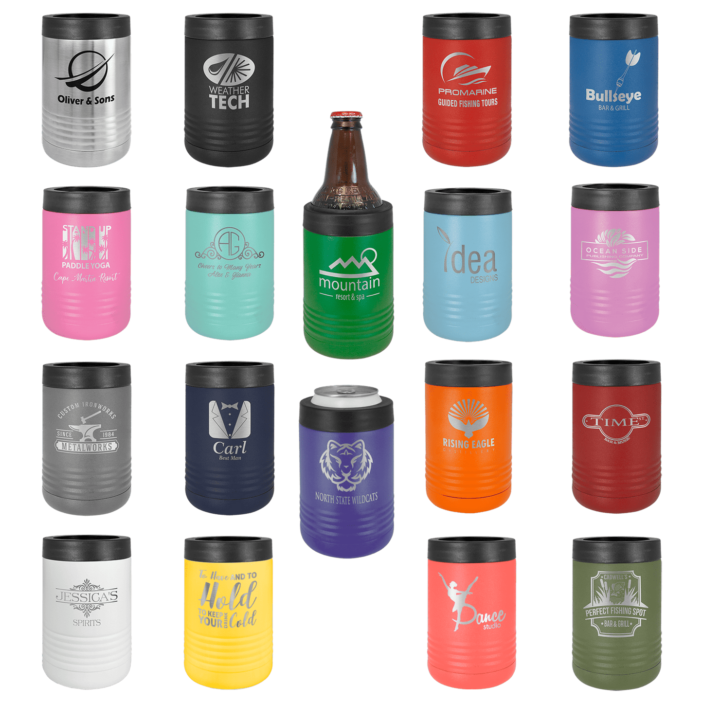 Beverage Holder - Standard Can Beverage Holder with One Sided Engraving