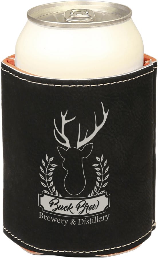 Beverage Holder - Laserable Leatherette Beverage Holder