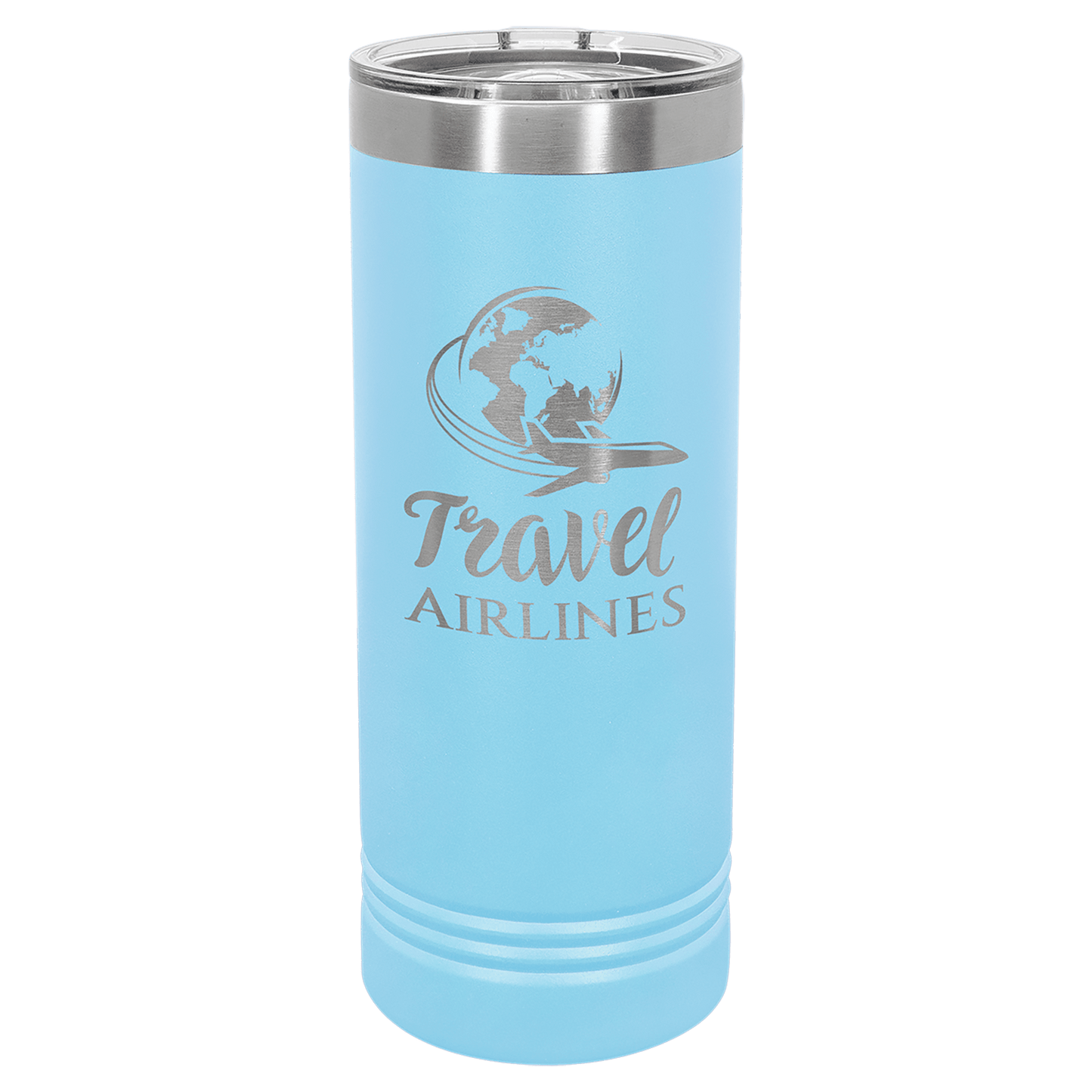 Drinkware - 22 oz Skinny Tumbler with Slider Lid, one sided engraving