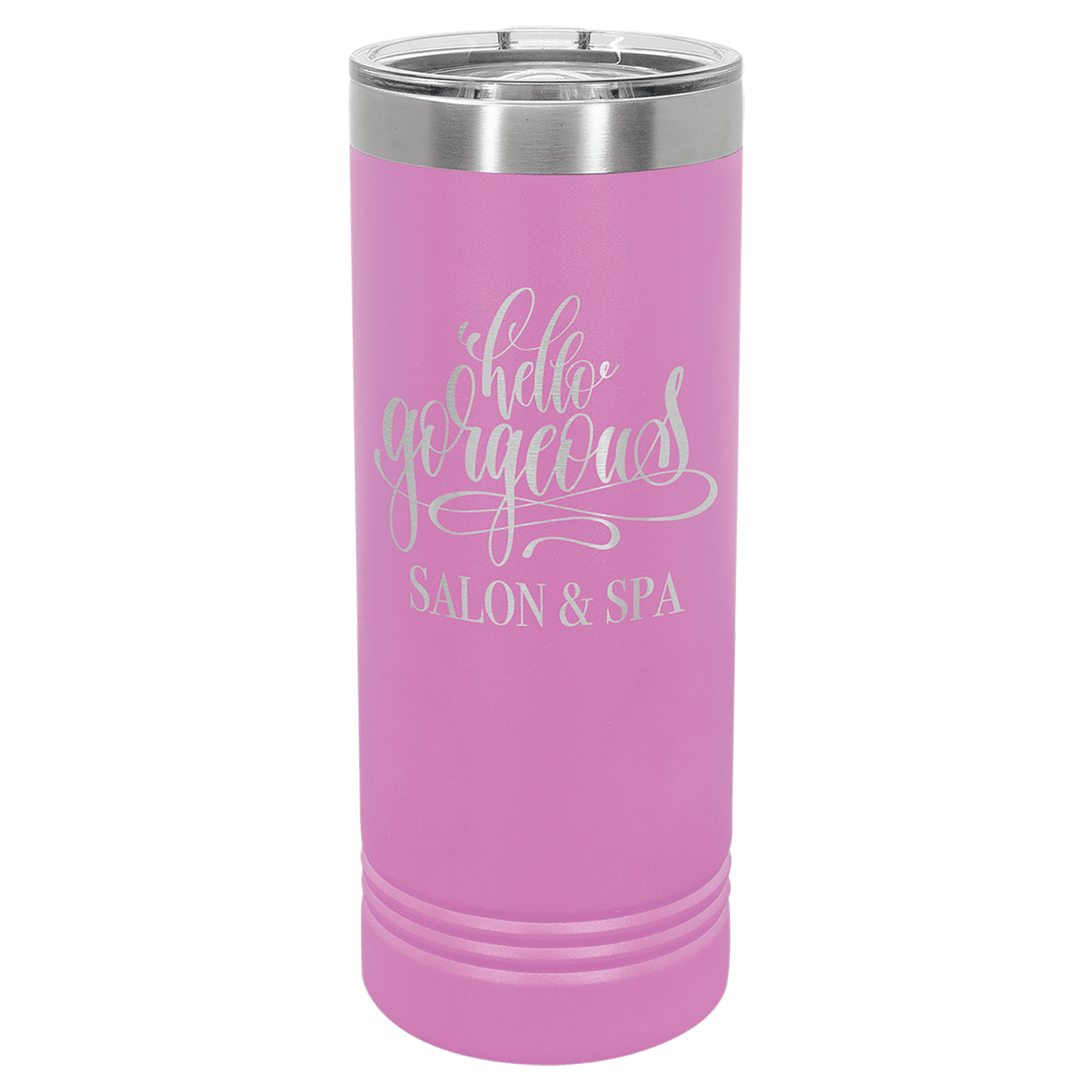 Drinkware - 22 oz Skinny Tumbler with Slider Lid, one sided engraving