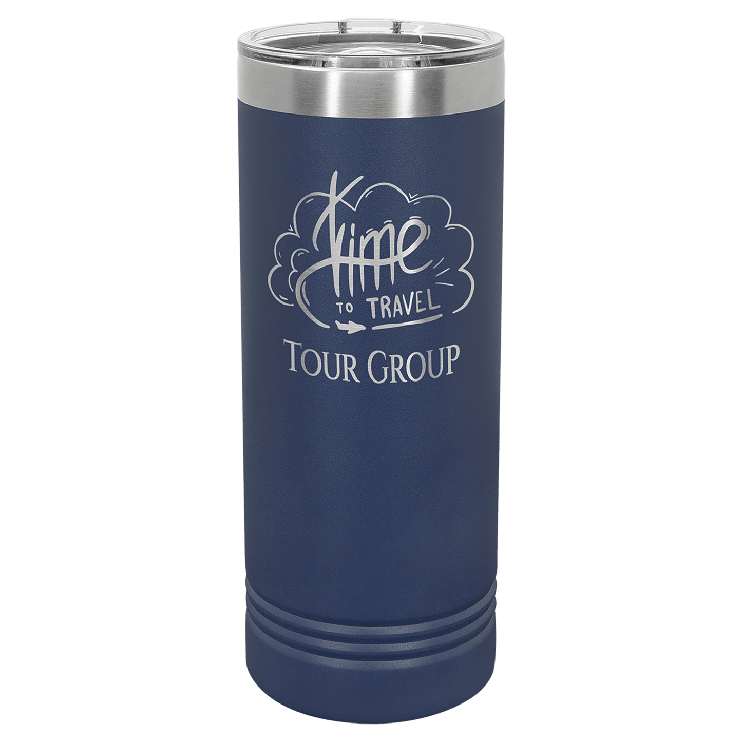 Drinkware - 22 oz Skinny Tumbler with Slider Lid, one sided engraving