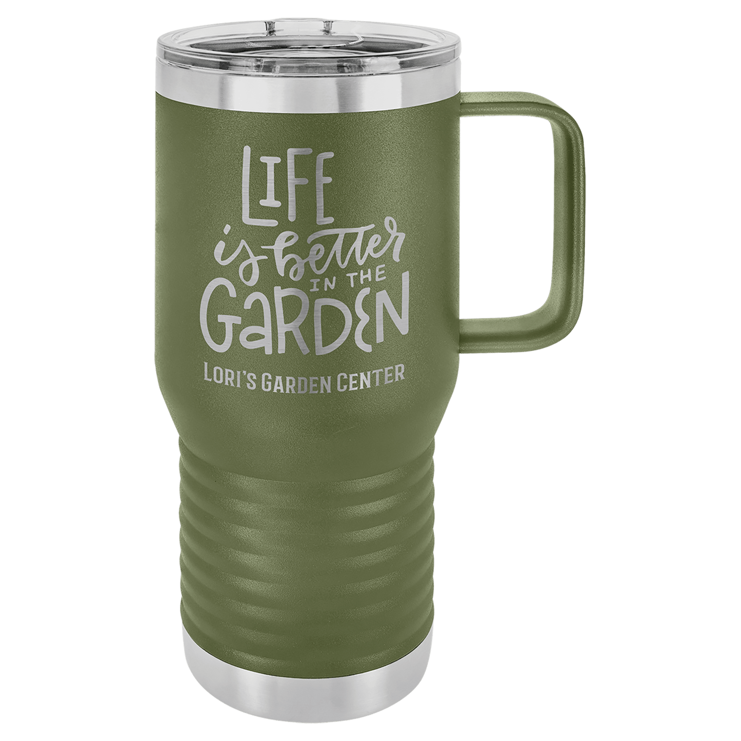 Drinkware-Personalized 20 oz Travel Mug with Slider Lid