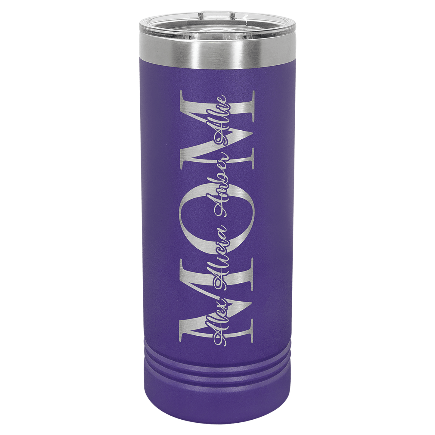 Drinkware - 22 oz Skinny Tumbler with Slider Lid, one sided engraving