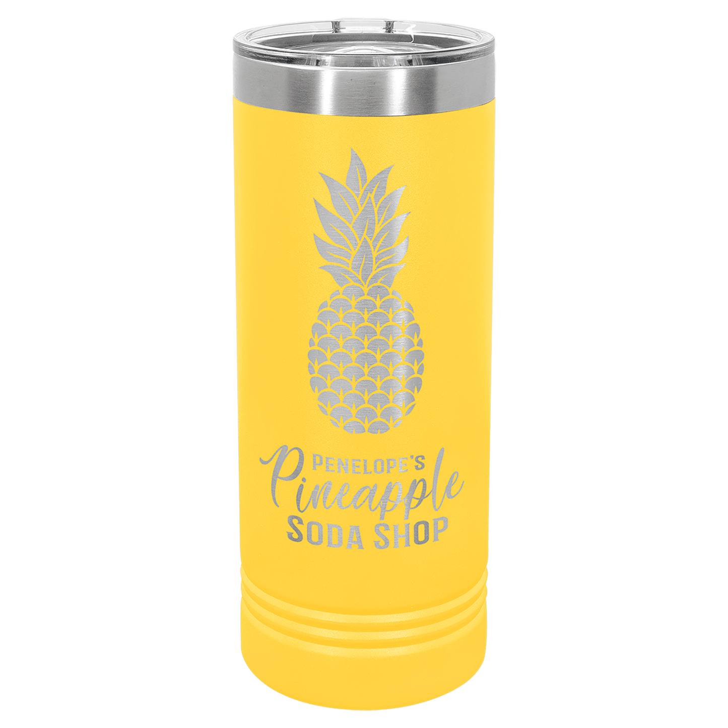 Drinkware - 22 oz Skinny Tumbler with Slider Lid, one sided engraving